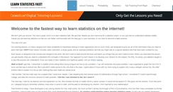 Desktop Screenshot of learnstatisticsfast.com