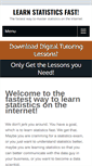 Mobile Screenshot of learnstatisticsfast.com